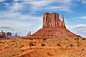 The West Mitten Butte in Monument Valley Navajo Tribal Park. Arizona, USA.