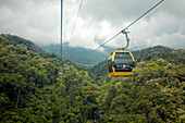 Scenic view from the Ba Na Cable Car. Ba Na Hills Mountain Resort, Da Nang, Vietnam.