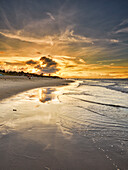 View of the Cua Dai Beach at sunset. Hoi An, Quang Nam Province, Vietnam.