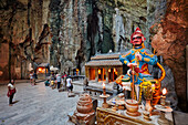 Interior view of the Huyen Khong Cave. Thuy Son Mountain, The Marble Mountains, Da Nang, Vietnam.