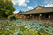 Lotus Pool at the Truong Du Pavilion. Dien Tho Residence, Imperial City, Hue, Vietnam.