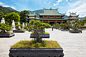 Bonsai garden at the Linh Ung Pagoda. Da Nang, Vietnam.