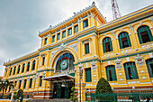 Exterior view of the Central Post Office building. Ho Chi Minh City, Vietnam.