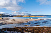 Norwegen, Finnmark, Varangerhalvøya, Landschaftsroute Varanger, Küstenlandschaft