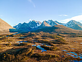 Norwegen, Lyngenalpen, Berglandschaft