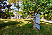 Birmingham Friends Meeting House and Peace Garden am Brandywine Battlefield Trail im Brandywine Valley bei Birmingham Hill, Chester County, Pennsylvania, USA