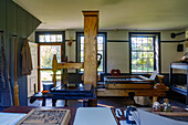  Ephrata Cloister with Printing Office in Ephrata in the Pennsylvania Dutch Country, Lancaster County, Pennsylvania, USA 