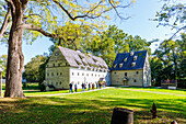 Ephrata Cloister on a tour with Saron (Sister's House) and The Saal (Meetinghouse) in Ephrata in Pennsylvania Dutch Country, Lancaster County, Pennsylvania, USA