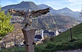  on the brine pipeline route above Berchtesgaden, Upper Bavaria, Bavaria, Germany 