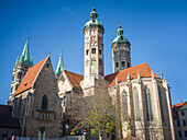 Blick zum Naumburger Dom, Naumburg, Burgenlandkreis, Sachsen-Anhalt, Ostdeutschland, Deutschland, Europa