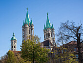 Blick zum Naumburger Dom, Naumburg, Burgenlandkreis, Sachsen-Anhalt, Ostdeutschland, Deutschland, Europa