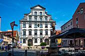  Augsburg, Stadtmetzg Guild House of the Butchers, 1609, still today Guild House, Bavaria, Germany 