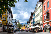  Kitzbühel, town of high society, full of visitors even in summer, Tyrol Austria, 