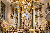  The baroque Johann Christian Feige altar in the Dresden Frauenkirche, Saxony, Germany 