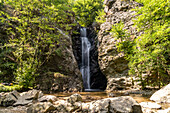  The Cascade de Saut de Lorette waterfall in Malleval, France, Europe 