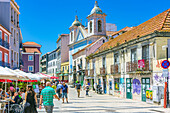  Views of Cacilhas is a town and a former municipality in the district of Almada on the southern bank of the Tagus, opposite the Portuguese capital Lisbon. 