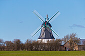 Windmühle Borgsum, Insel Föhr, Nordfriesland, Schleswig-Holstein, Deutschland