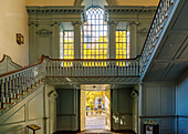  Staircase of Independence Hall in Independence National Historic Park in the Historic Waterfront District in Philadelphia, Pennsylvania, USA 