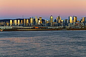 View on Montreal at sunrise, Quebec, Canada