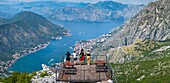  observation deck, view of Kotor, Bay of Kotor, landscape, Montenegro, Crna Gora, sea, panorama 