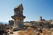 Lycian pillar tomb in Xanthos, an ancient Lycian city in the South West of modern Turkey.