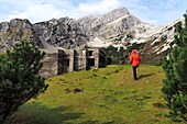  World War II bunker on the Vrisic Pass, Triglav National Park, Julian Alps, Slovenia 