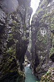  Tolmin Gorge near Tolmin on the Soca River, western Julian Alps, Slovenia 