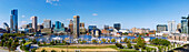  Inner Harbor and Rash Field Park from Federal Hill Park in Baltimore, Maryland, USA 