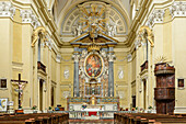 Hauptaltar der Klosterkirche Santuario Graglia, Madonna di Loreto, Biella, Alpi Biellesi, Walliser Alpen, Piemont, Italien