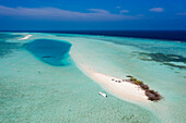  sandbank, island, kite surfer, Rhasdoo Atoll, Indian Ocean, Maldives 