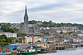 St Colman's Cathedral overlooking the Waterfront at Cobh, Cork Harbour, Republic of Ireland, North-western Europe