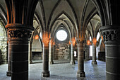 Scriptorium of Mont Saint-Michel Abbey,Manche department,Low Normandy region,France,Europe