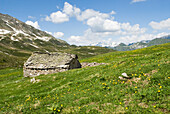 Alter Schafstall im Val Piora, Kanton Tessin, Schweiz, Europa