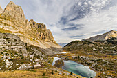  High valley Buni i Jezerces, Prokletije mountains, Albania, Europe 