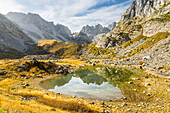  High valley Buni i Jezerces, Prokletije mountains, Albania, Europe 