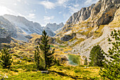  High valley Buni i Jezerces, Prokletije Mountains, Albania, Montenegro, Europe 