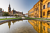  Residence Palace, Old Town Main Guard, Schinkelwache, Theaterplatz, Zwinger, Dresden, Saxony, Germany 