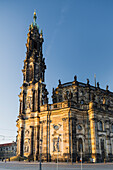  Dresden Court Church, Old Town Main Guard Schinkelwache, Theaterplatz, Dresden, Saxony, Germany 