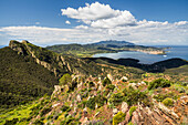  View over the bay of Portoferraio, Elba Island, Tuscany, Italy 