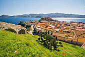 Blick auf die Altstadt von Portoferraio, Insel Elba, Toskana, Italien