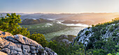  View over the Skadarsko Jezero National Park, Lake Skadar, Montenegro 