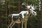  Stor Elgen, largest moose in the world, Bjøråa rest area, Österdalen, Norway 