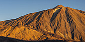  Panorama during the ascent to Alto de Guajara, 2715m, over the Teide National Park, Parque Nacional del Teide, to the Pico del Teide, 3715m, at sunrise, Tenerife, Canary Islands, Spain, Europe 