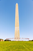  The Washington Monument at the National Mall and Memorial Parks in Washington DC, District of Columbia, USA 