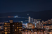 Downtown of Tbilisi in the winter night