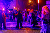  AmperPerchten from Fürstenfeldbruck at the Perchtenlauf 2025 in Kirchseeon in Upper Bavaria 