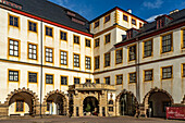  Courtyard of Friedenstein Castle in Gotha, Thuringia, Germany  