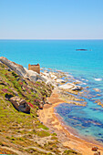  Riserva Naturale di Punta Bianca, Palma di Montechiaro, Agrigent, Sizilien, Italien 