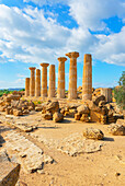 Temple of Heracles, Valley of Temples, Agrigento, Sicily, Italy