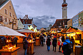  Christmas market at Kleiner Platz in Erding in Bavaria in Germany 